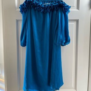 Trina Turk gateway dress seaside blue